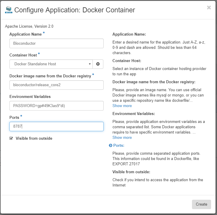 Docker Container Generation, step 3